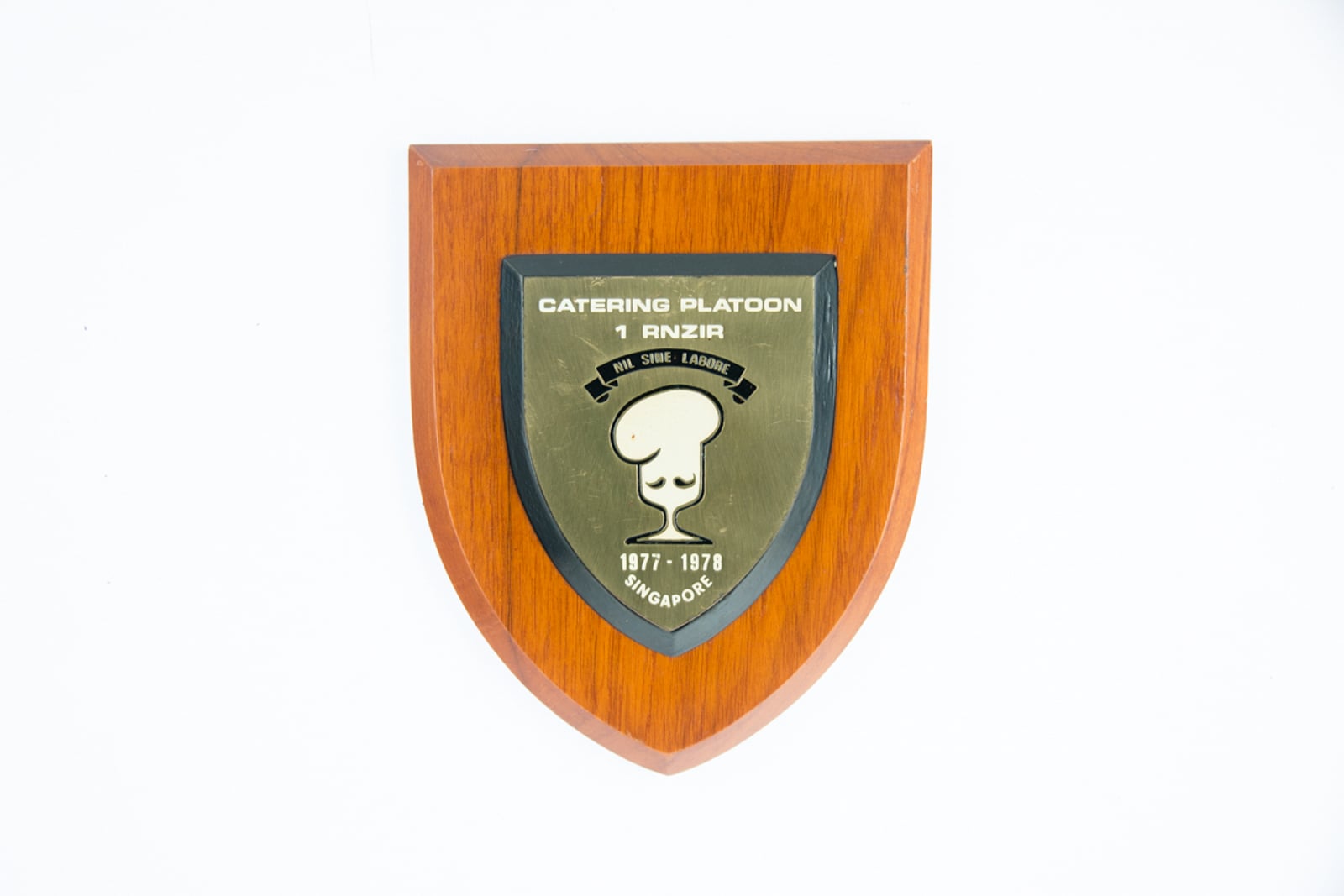 Catering Platoon 1 RNZIRM 1977-1978 Plaque