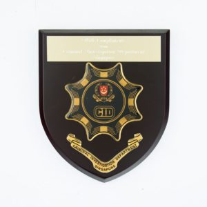 Criminal Investigation Department Singapore Plaque