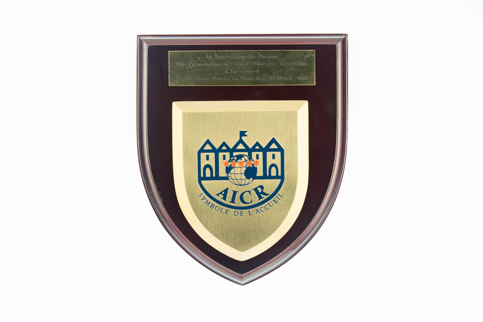 AICR Symbole de L'Accueil Plaque 2000
