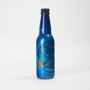 Tiger Beer Bottle In Blue Wrap With Large Logo And Orange Text