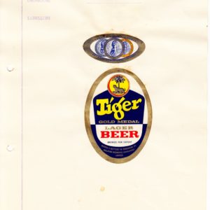 Tiger Beer Mauritius Labels
