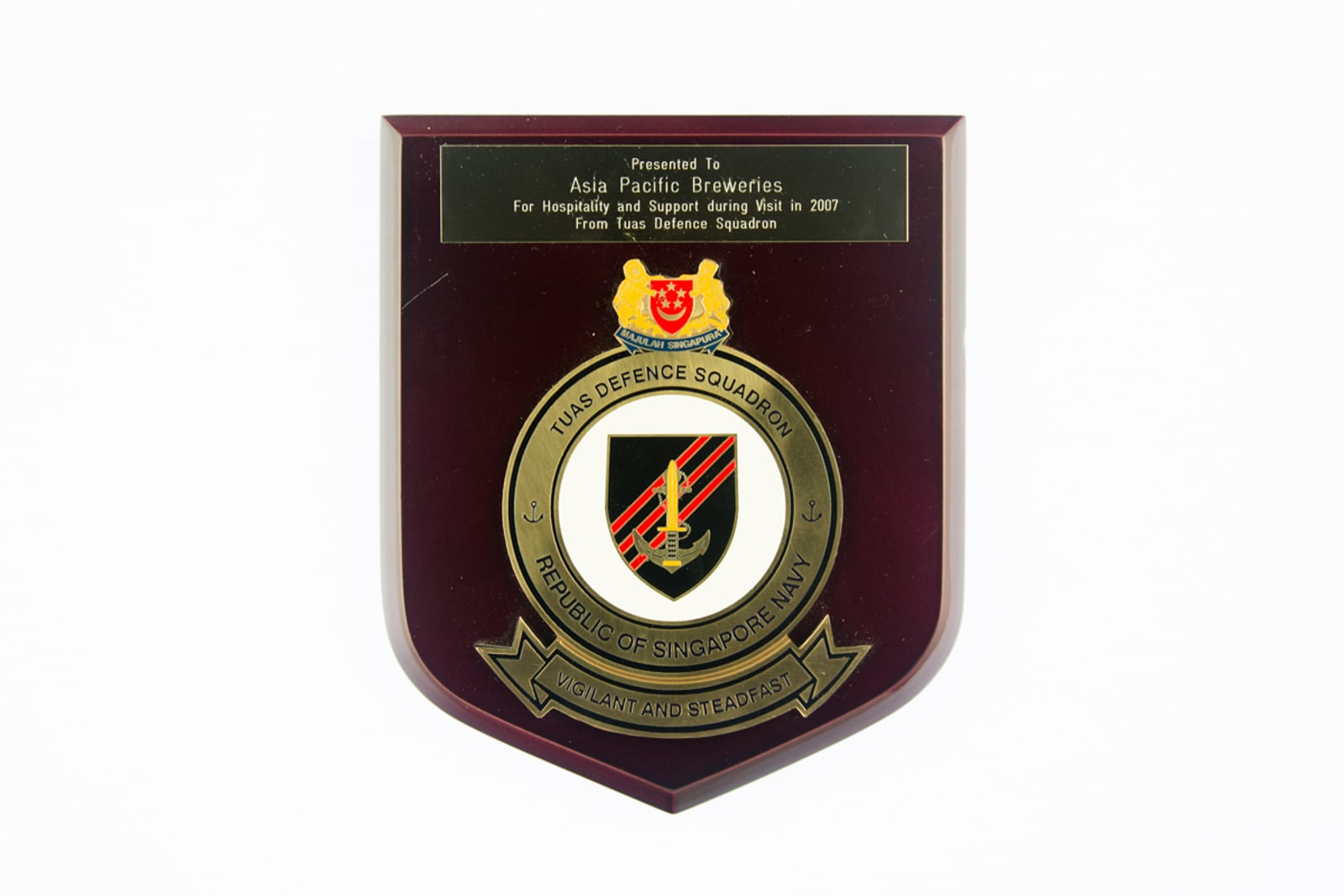 Tuas Defence Squadron Plaque 2007