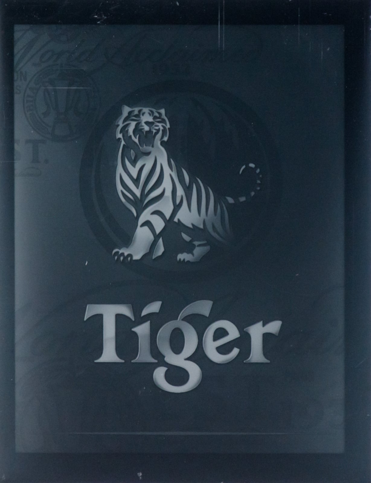 Black Acrylic Tiger Advertisement