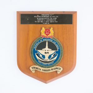 Republic of Singapore Air Force Plaque 1986