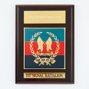 1st Signal Battalion Plaque