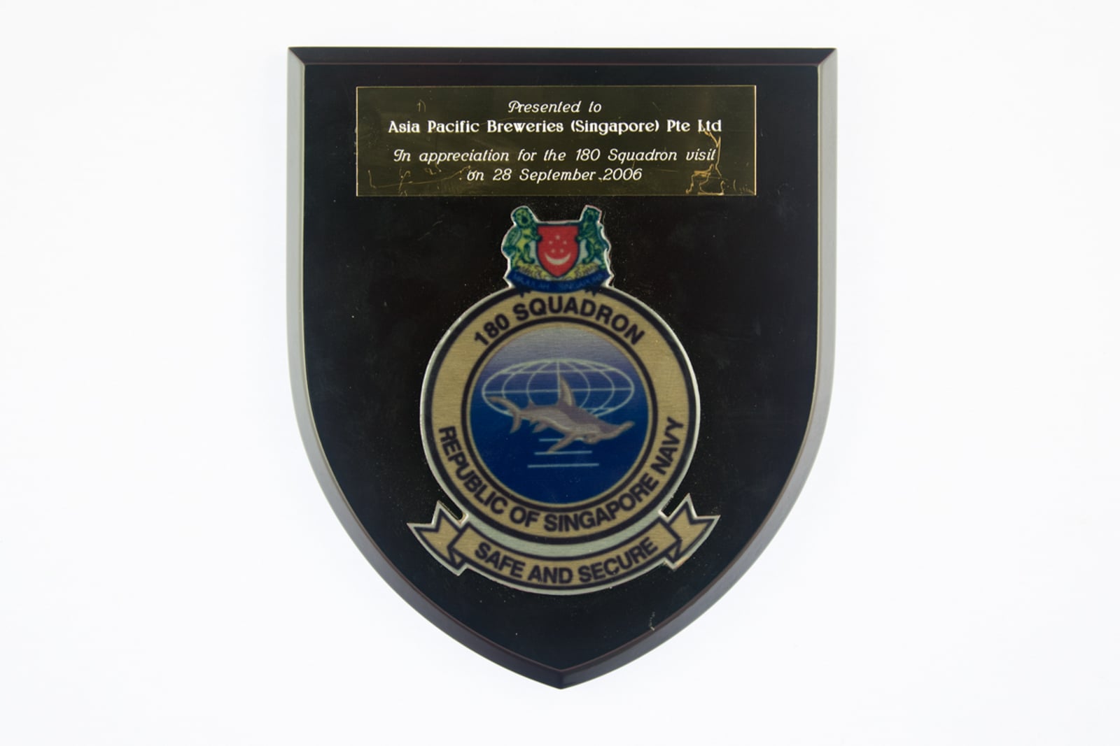 180 Squadron Republic of Singapore Plaque 2006