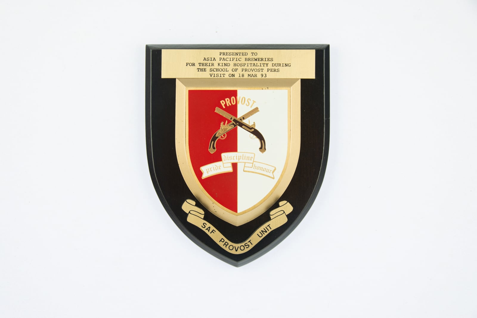 SAF Provost Unit Plaque 1993