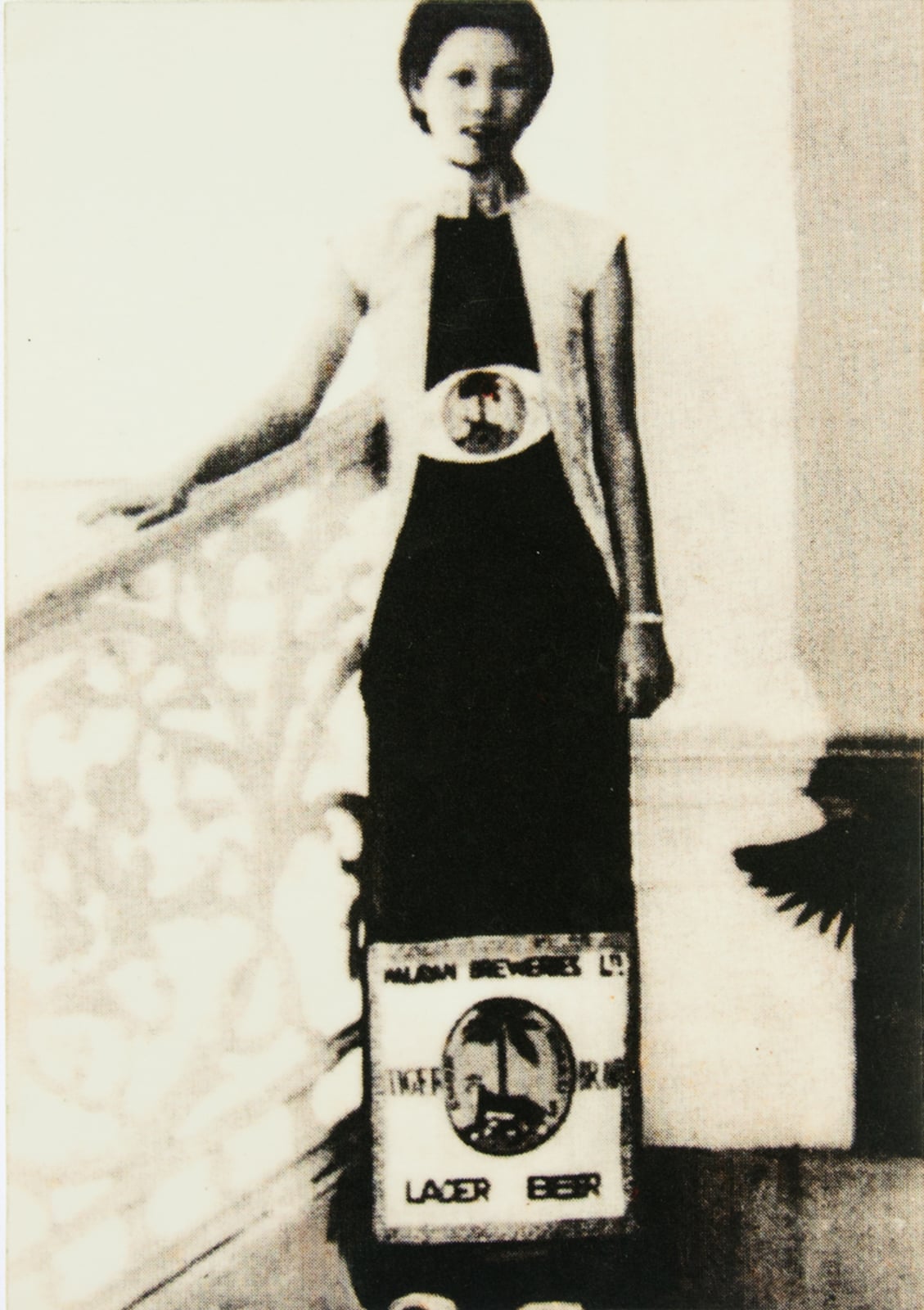 Lady with Malayan Breweries Dress Photograph
