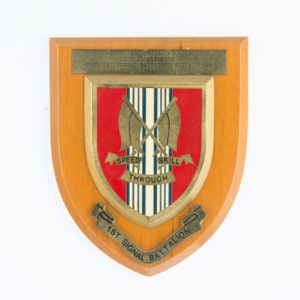 1st Signal Battalion Plaque 1984