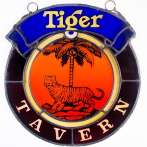 Tiger Tavern Frosted Glass